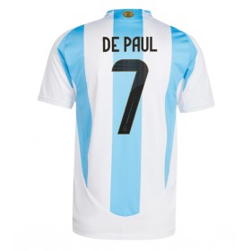 Argentina Rodrigo De Paul #7 Hjemme skjorte Copa America 2024 Kortermet